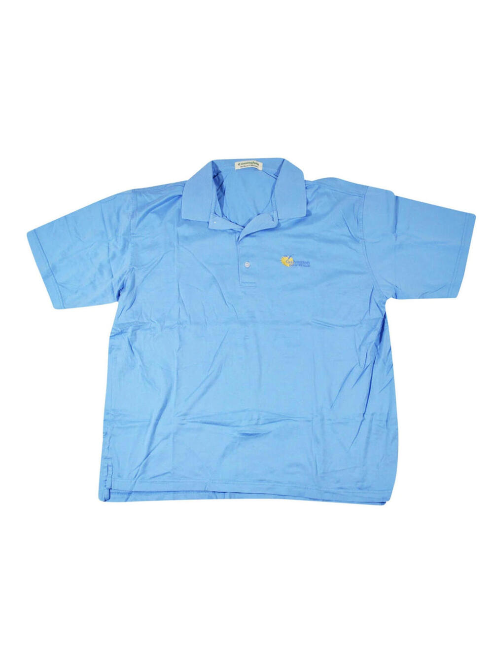 Vintage Galveston Country Club Golf Course Blue Mens Polo Size Large